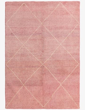 5' 6 x 7' 10 Hand Knotted Moroccan Wool Rug