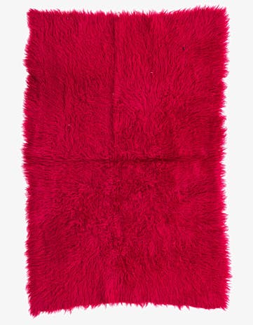 2' 9 x 4' 1 Hand Knotted Moroccan Wool Rug