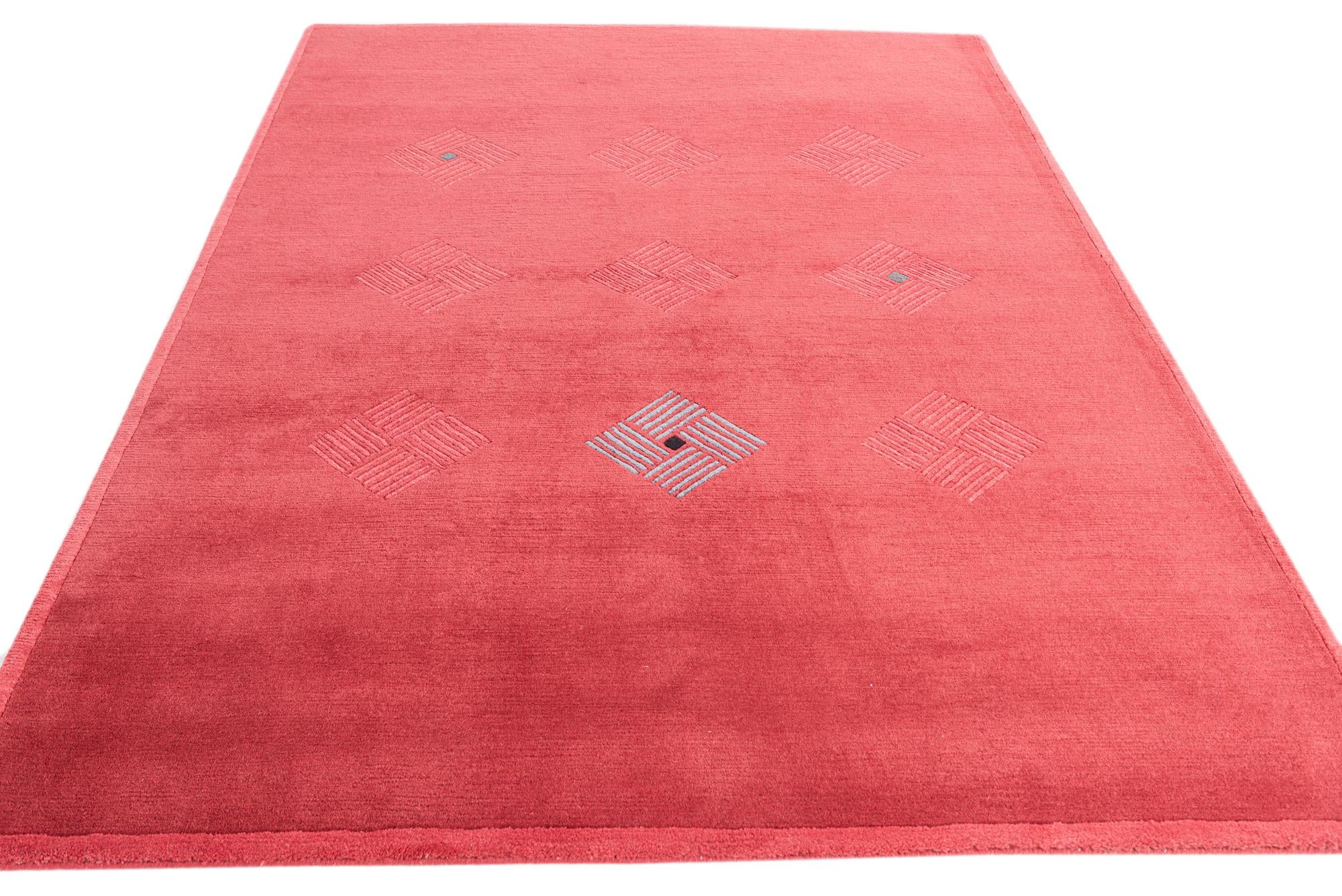 5' 8 x 7' 9 Hand Knotted Nepal Wool Rug