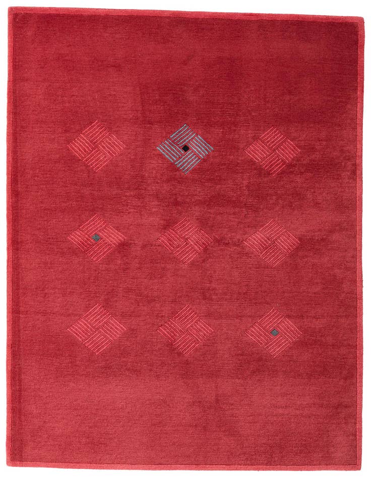 Detail image of 5' 8 x 7' 9 Hand Knotted Nepal Wool Rug