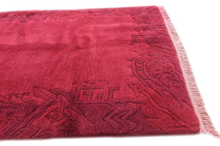 Detail image of 3' 1 x 5' 4 Hand Knotted Nepal Wool Rug