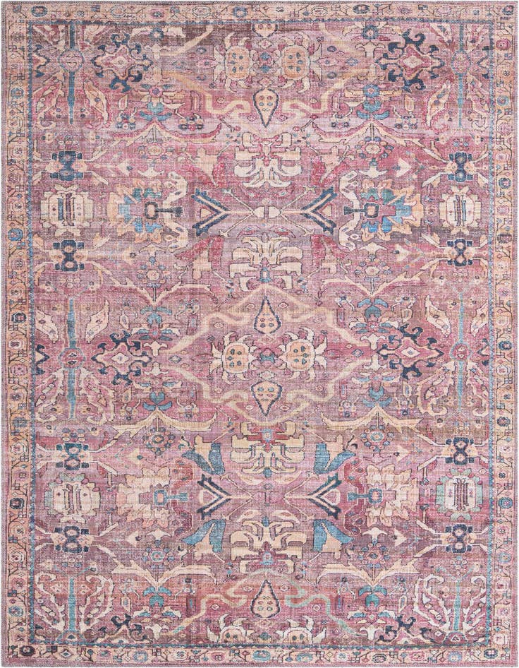 Detail image of 5' 3 x 8' Washable Nostalgia Rug