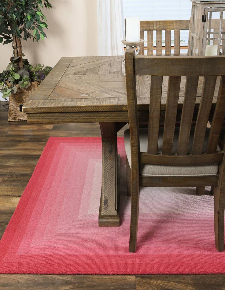 Detail image of 5' 1 x 8' Ombre Wool Rug