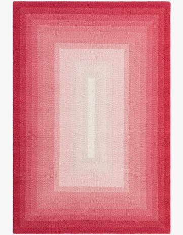Pink Ombre Wool Rug
