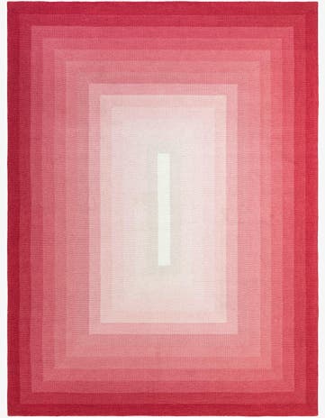 Pink Ombre Wool Rug