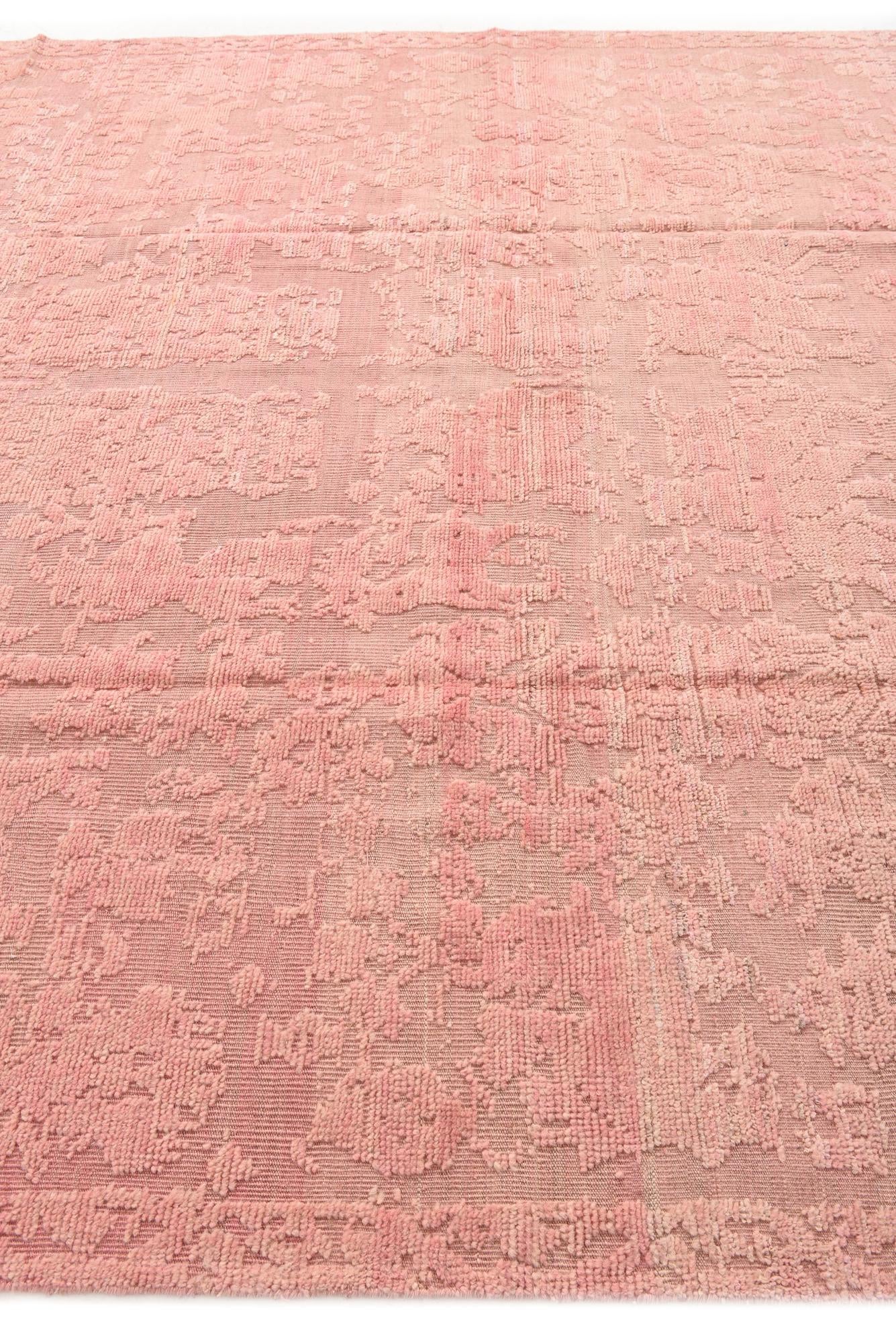 9' 3 x 12' 7 Hand Knotted Oushak Wool Rug