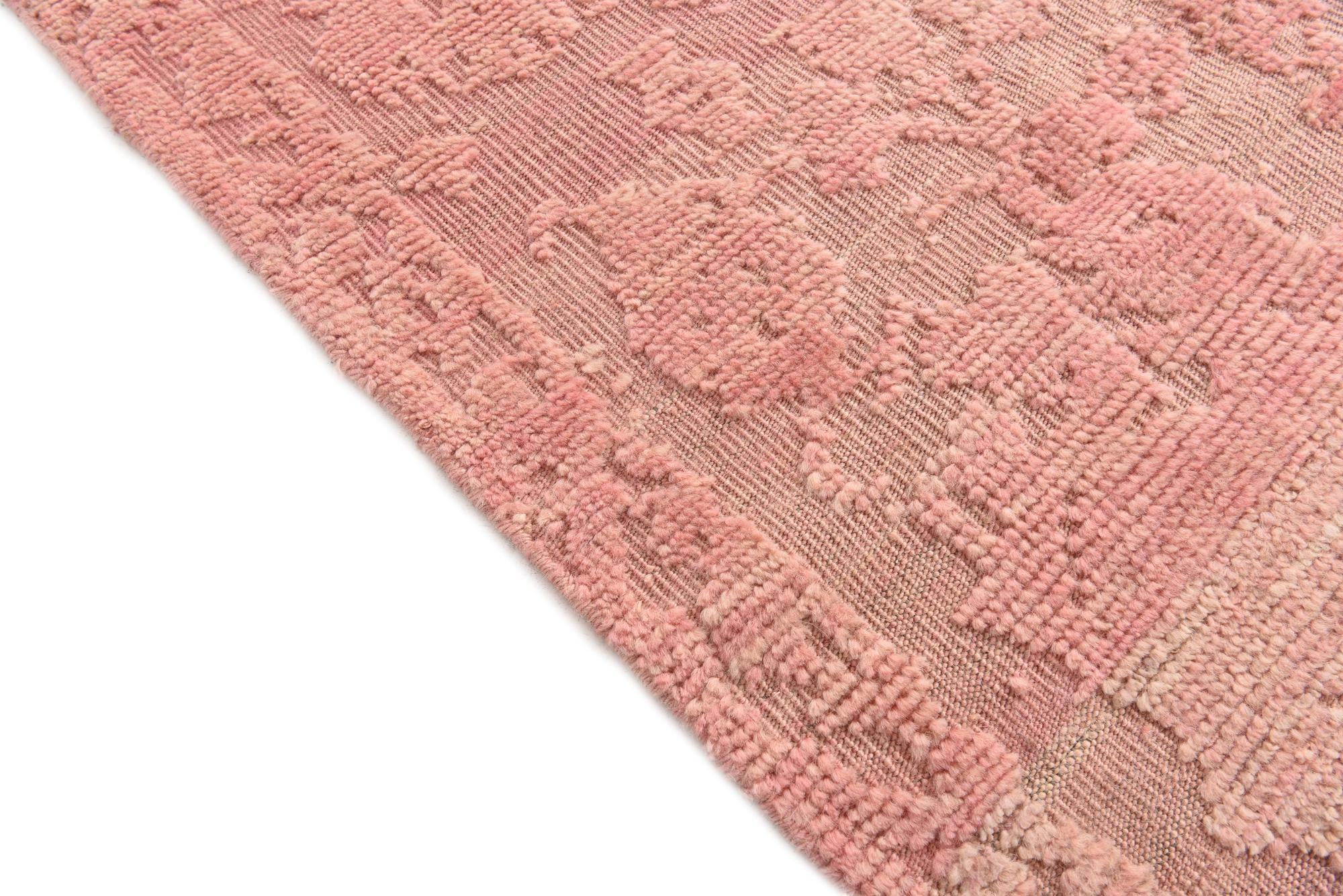 9' 3 x 12' 7 Hand Knotted Oushak Wool Rug