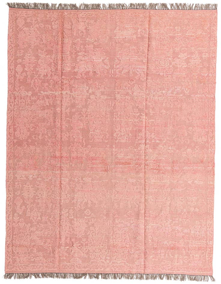 Detail image of 9' 3 x 12' 7 Hand Knotted Oushak Wool Rug