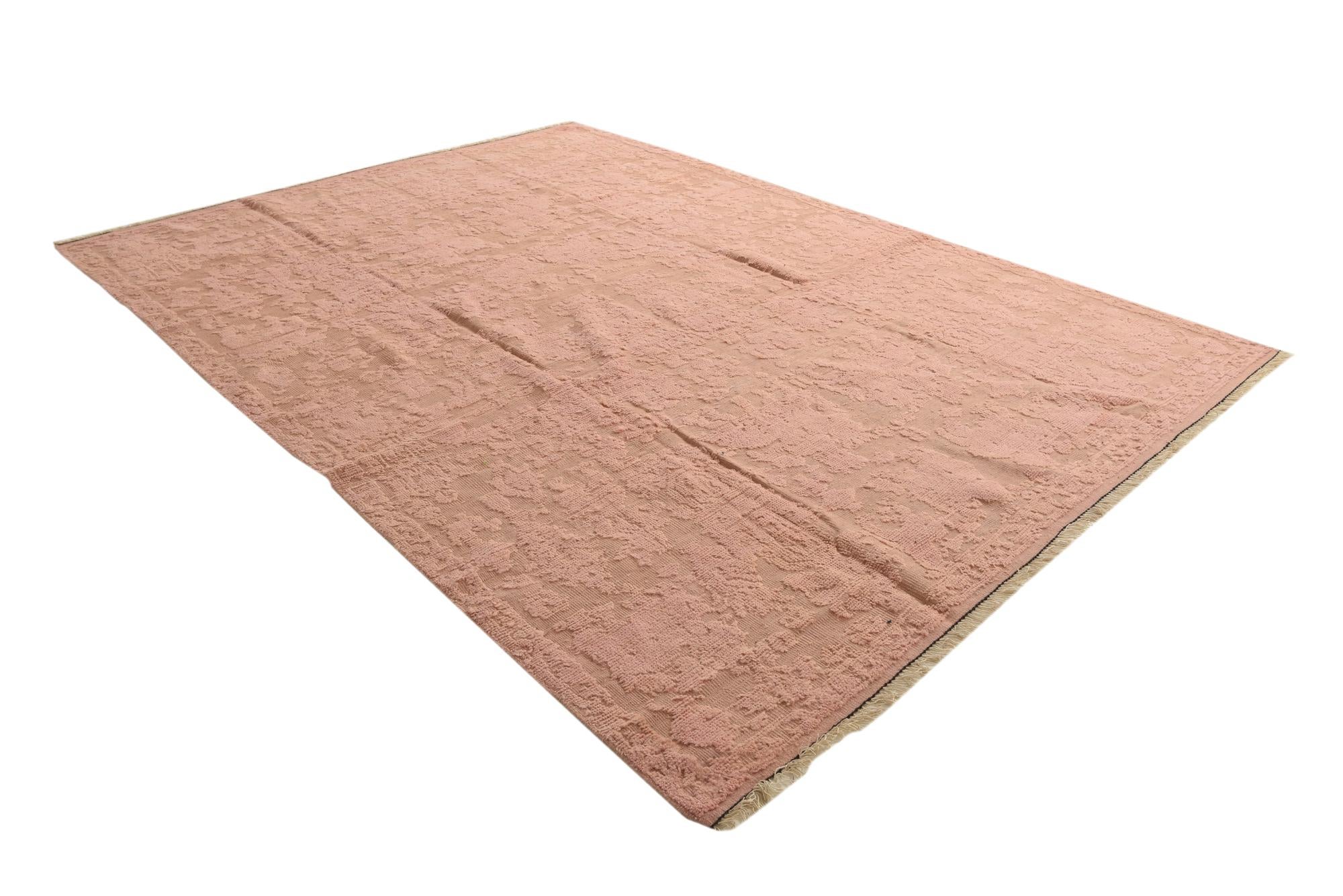 9' 1 x 12' 6 Hand Knotted Oushak Wool Rug