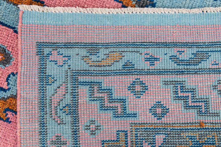 8' 8 x 12' 5 Hand Knotted Oushak Wool Rug