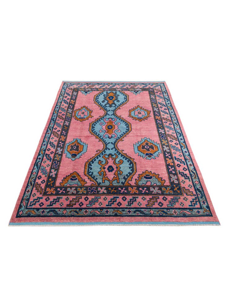 Detail image of 8' 8 x 12' 5 Hand Knotted Oushak Wool Rug