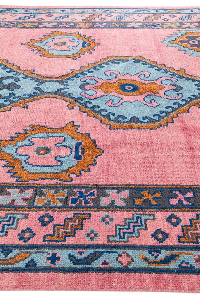 8' 8 x 12' 5 Hand Knotted Oushak Wool Rug