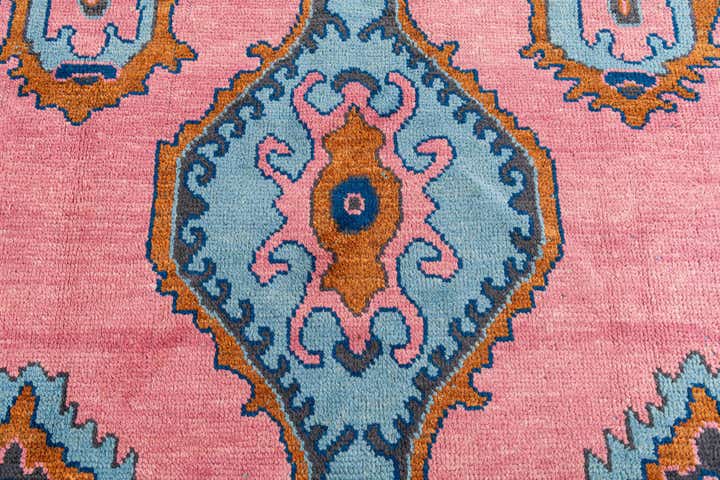 8' 8 x 12' 5 Hand Knotted Oushak Wool Rug