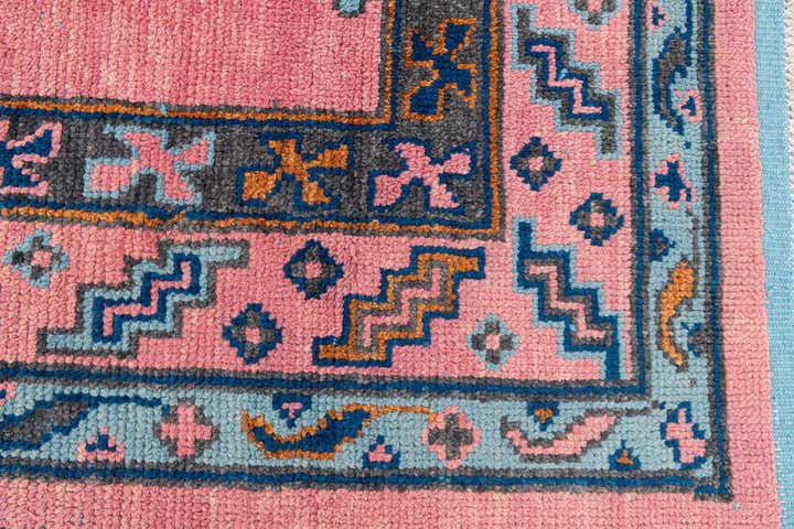 8' 8 x 12' 5 Hand Knotted Oushak Wool Rug