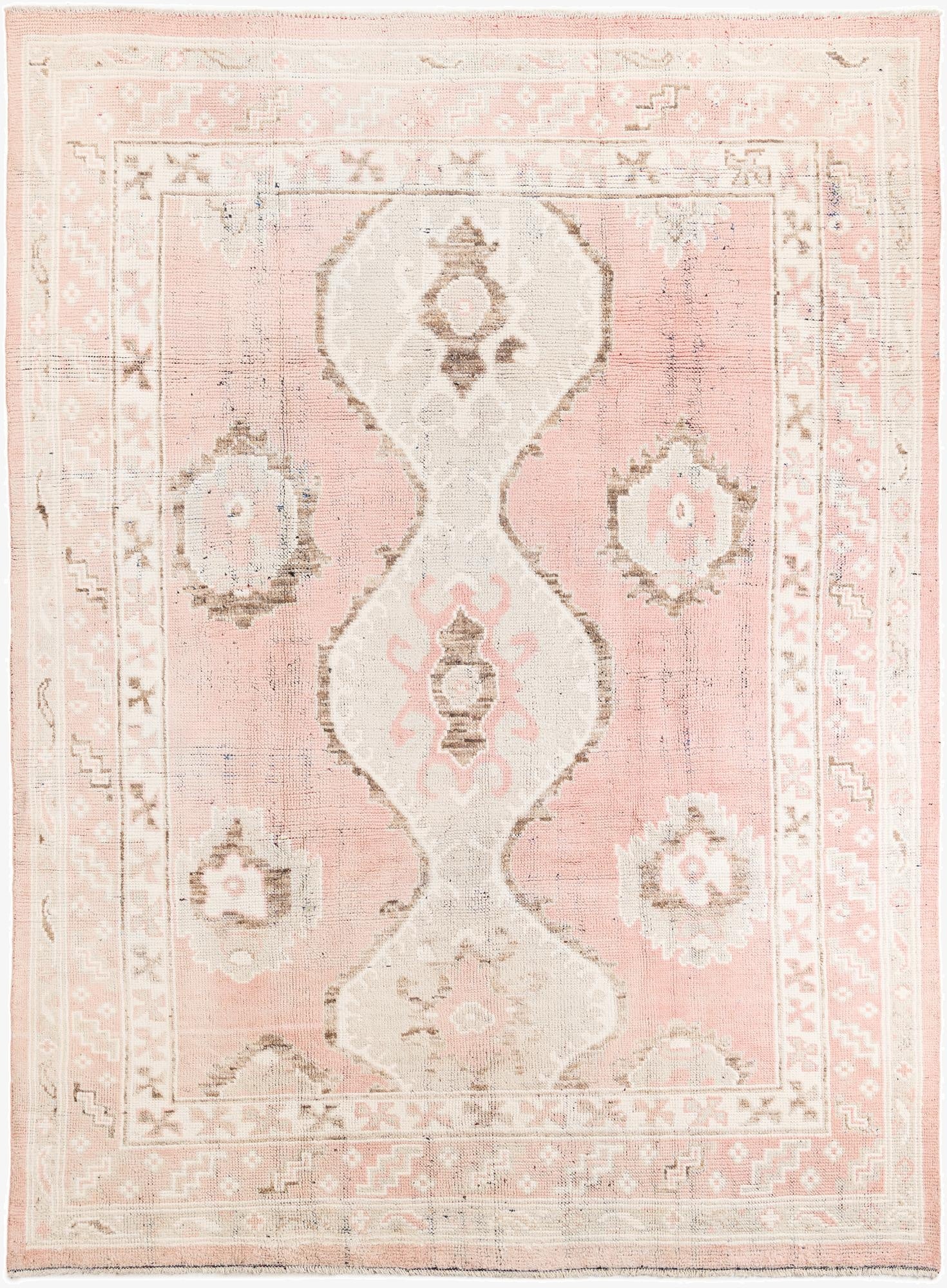 8' 8 x 11' 9  Hand Knotted Oushak Wool Rug