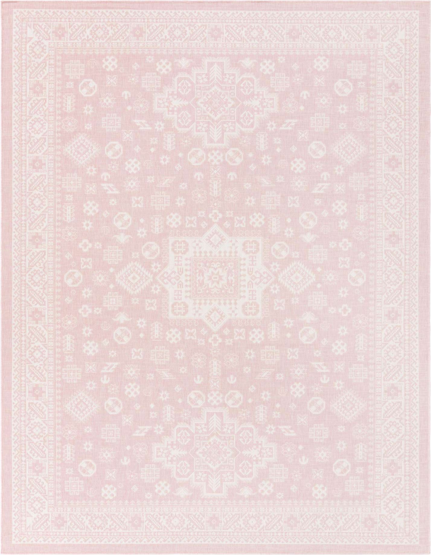 10' x 14' Easy-Clean Aztec Indoor / Outdoor Rug