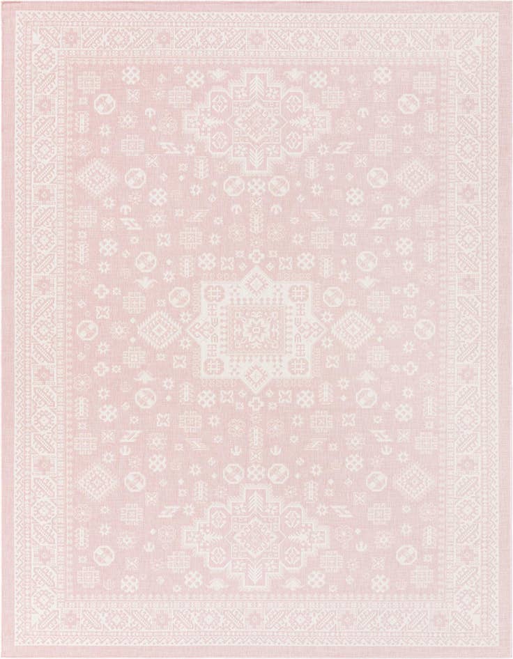Detail image of 10' x 14' Easy-Clean Aztec Indoor / Outdoor Rug