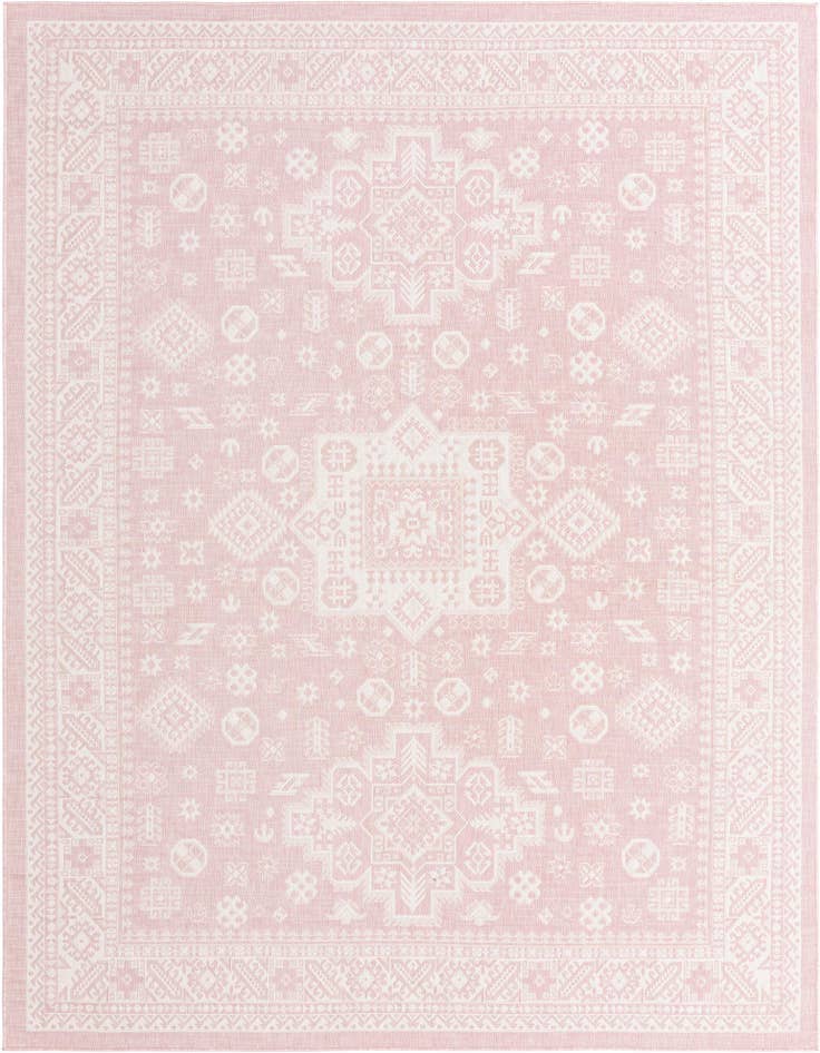 Detail image of 9' x 12' Easy-Clean Aztec Indoor / Outdoor Rug
