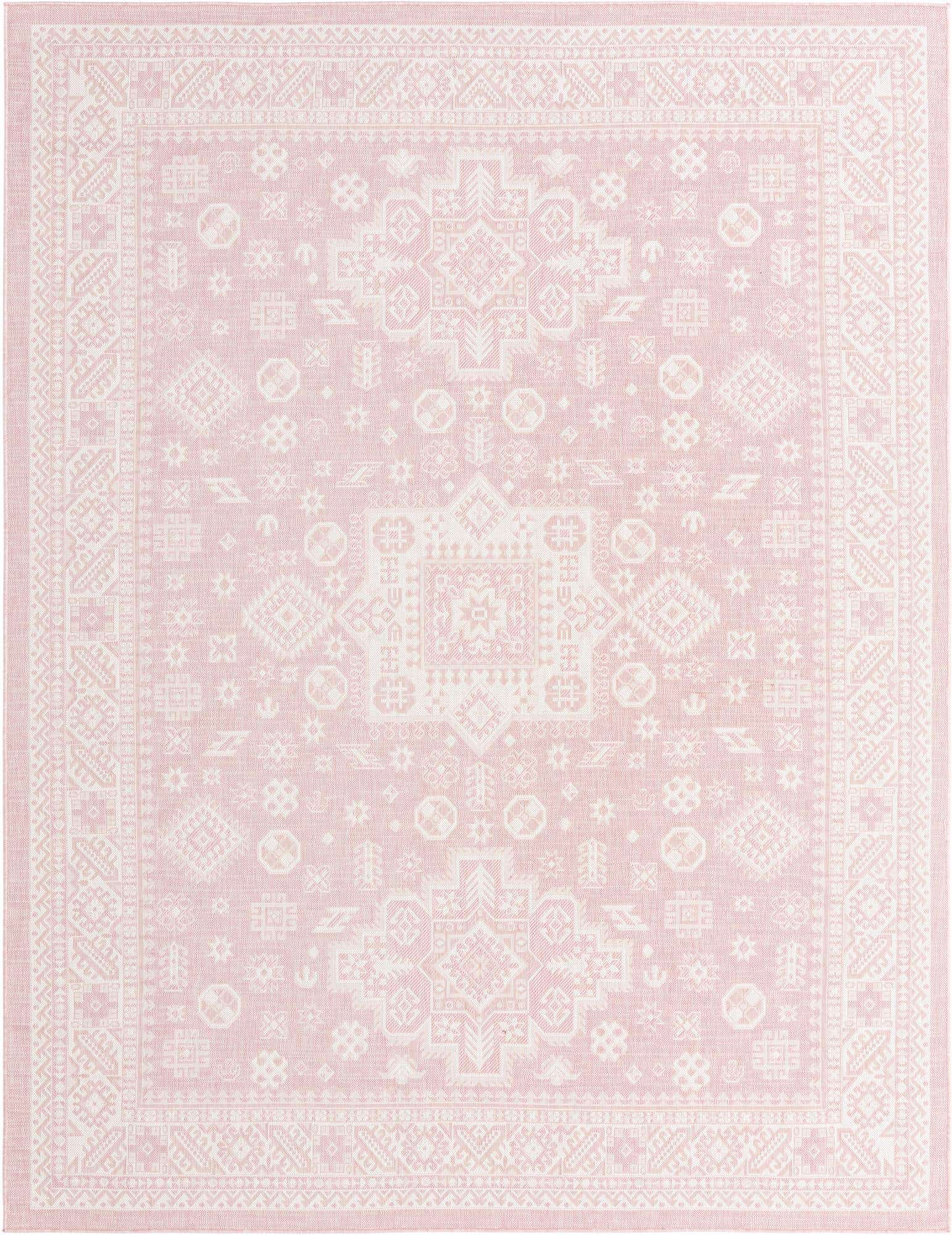 9' x 12' Easy-Clean Aztec Indoor / Outdoor Rug