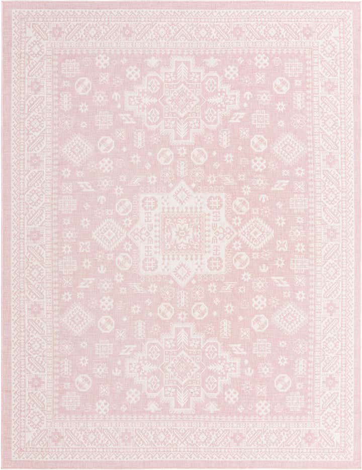 9' x 12' Easy-Clean Aztec Indoor / Outdoor Rug