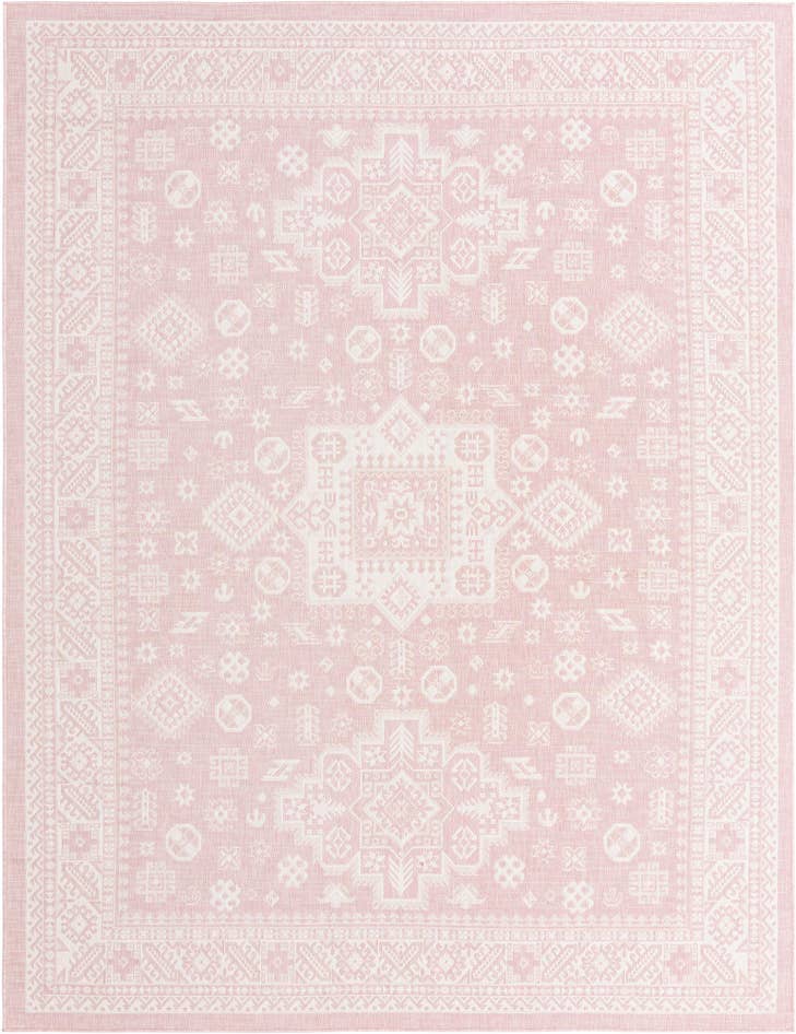 Detail image of 9' x 12' Easy-Clean Aztec Indoor / Outdoor Rug