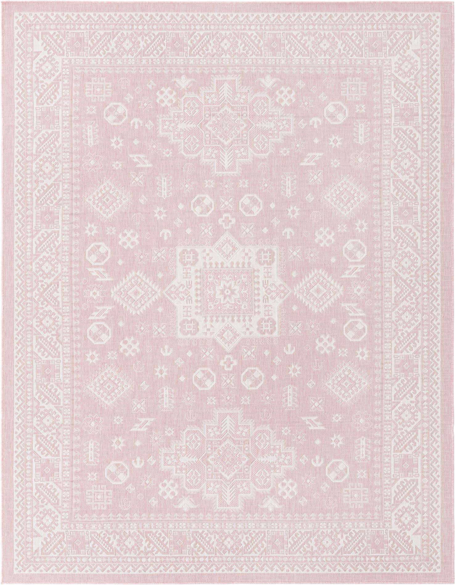 7' 10 x 11' Easy-Clean Aztec Indoor / Outdoor Rug