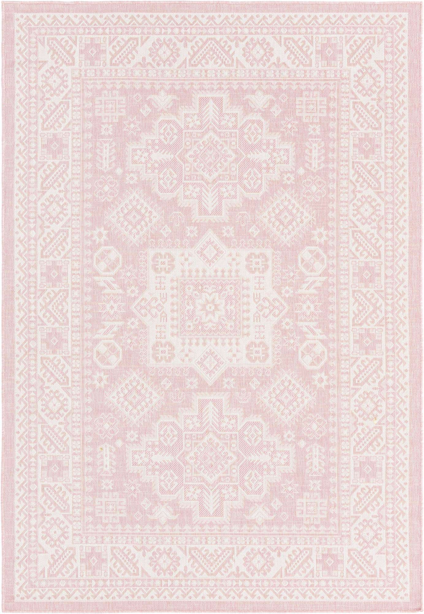 6' x 9' Easy-Clean Aztec Indoor / Outdoor Rug