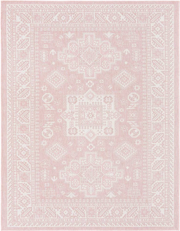 Detail image of 5' 3 x 8' Easy-Clean Aztec Indoor / Outdoor Rug