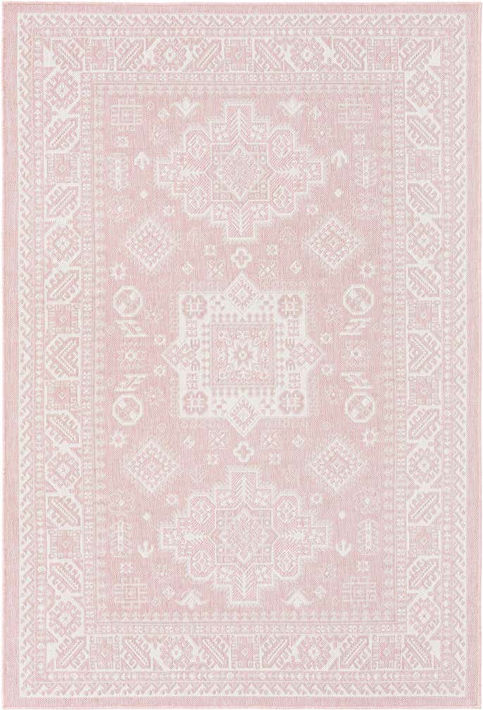 5' 3 x 8' Easy-Clean Aztec Indoor / Outdoor Rug