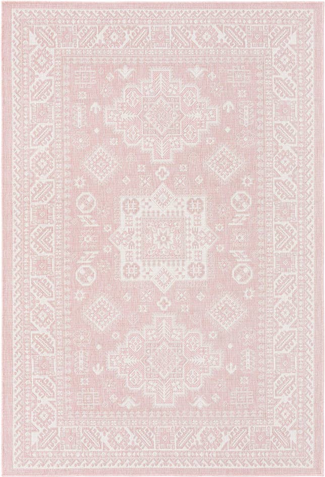 Detail image of 5' 3 x 8' Easy-Clean Aztec Indoor / Outdoor Rug