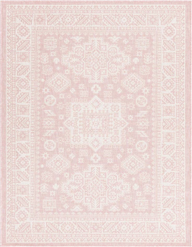 Detail image of 4' x 6' Easy-Clean Aztec Indoor / Outdoor Rug