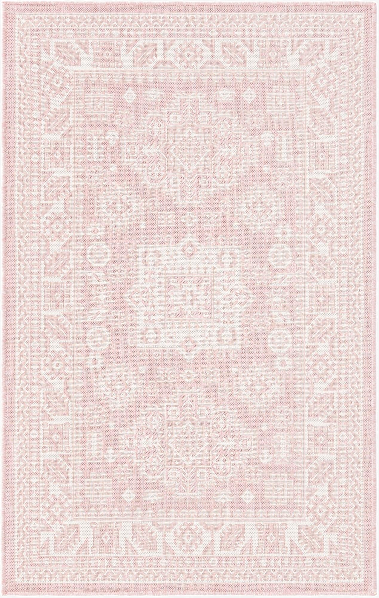 Primary image 3' x 5' 3  Washable Aztec Indoor / Outdoor Rug