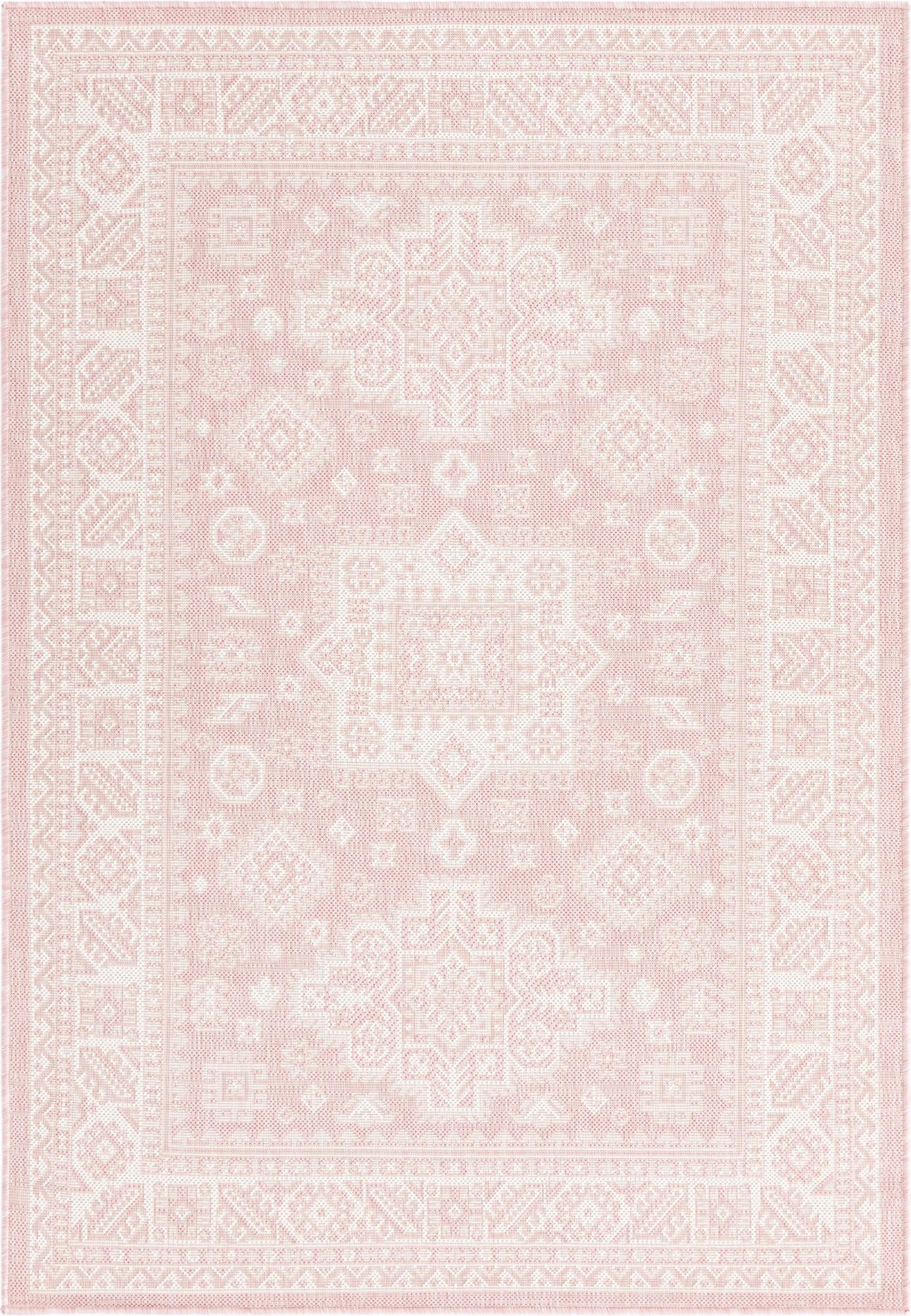 Primary image 4' x 6'  Washable Aztec Indoor / Outdoor Rug