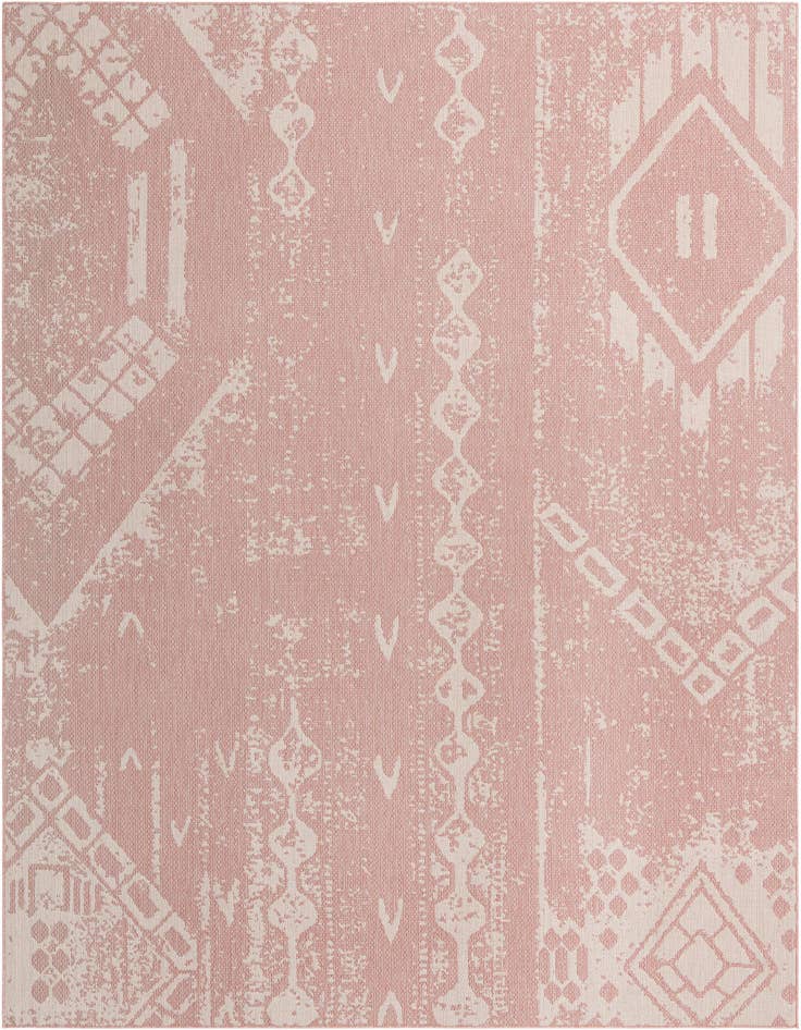 Detail image of 10' x 13' Easy-Clean Bohemian Indoor / Outdoor Rug