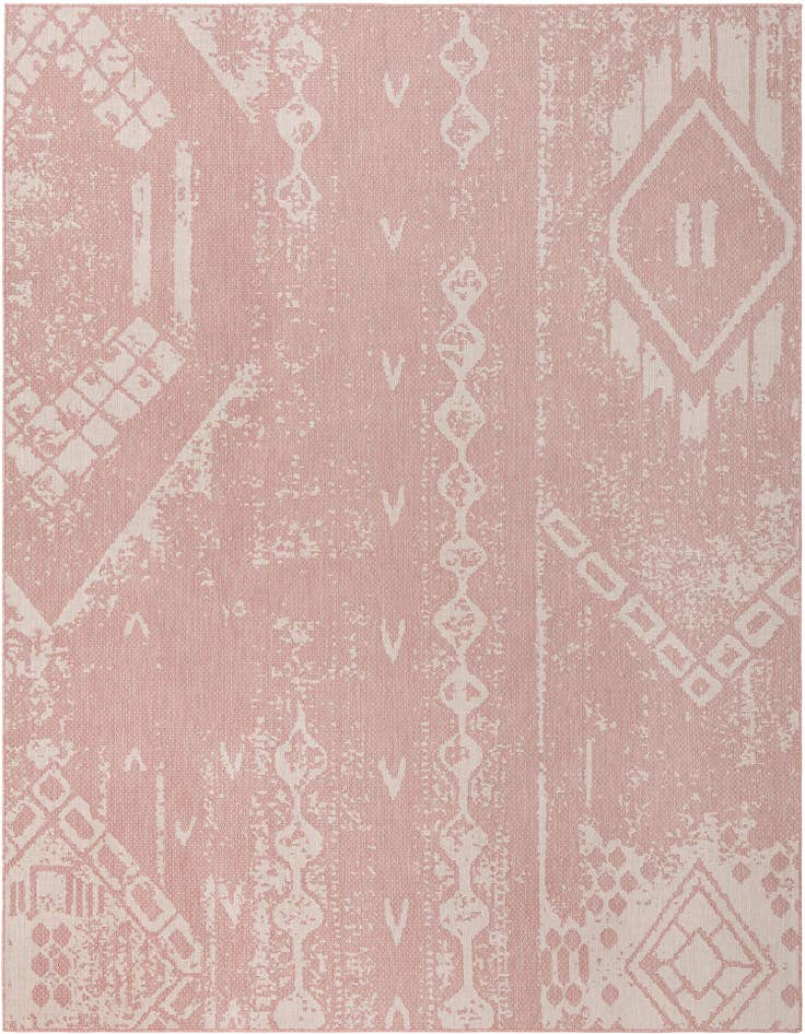Detail image of 9' x 12' Easy-Clean Bohemian Indoor / Outdoor Rug