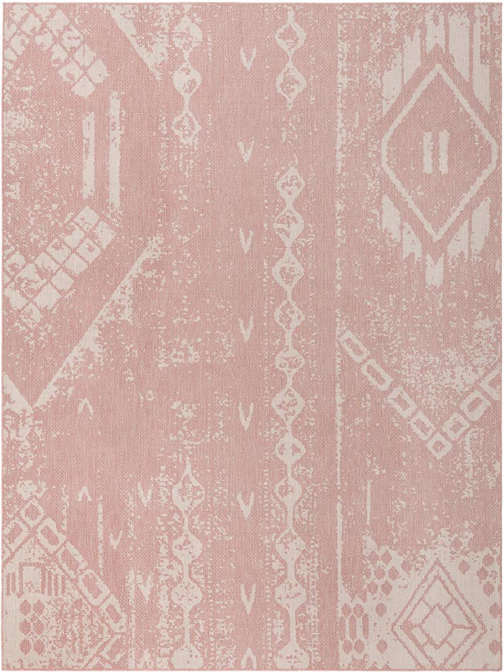 Detail image of 9' x 12' Easy-Clean Bohemian Indoor / Outdoor Rug