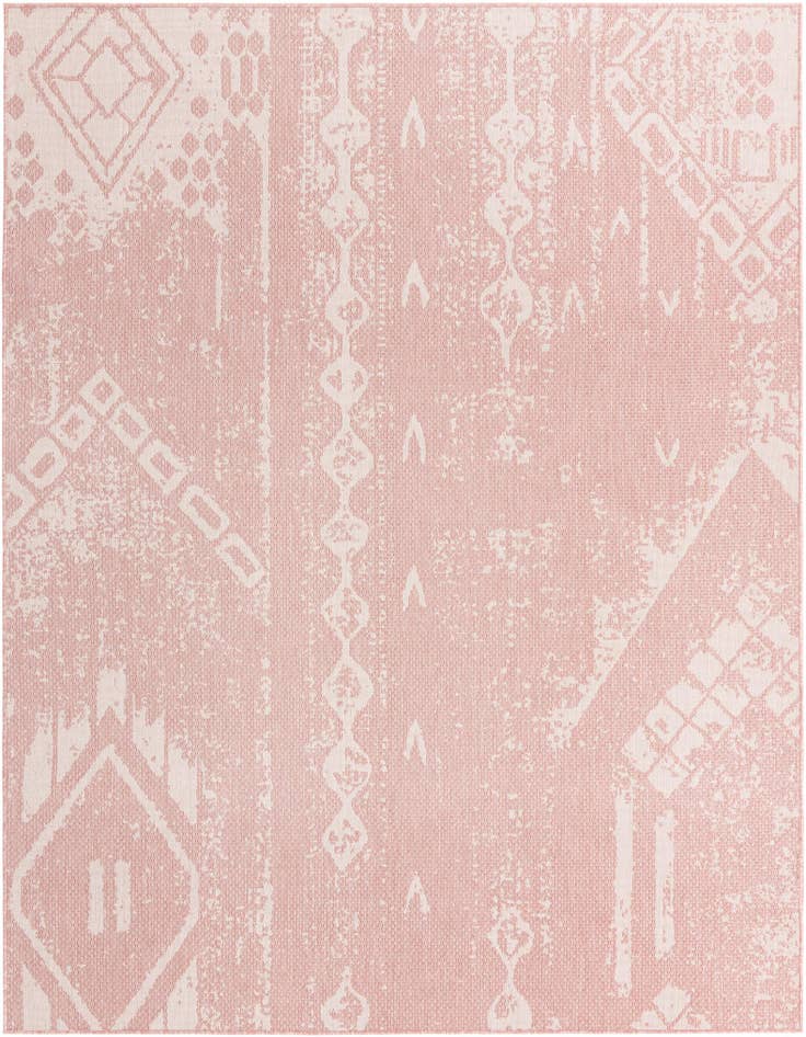 Detail image of 7' 10 x 10' Easy-Clean Bohemian Indoor / Outdoor Rug
