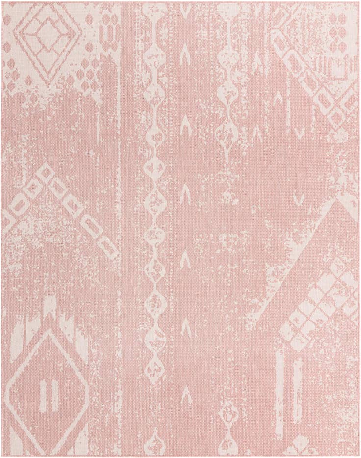 Detail image of 7' 10 x 10' Easy-Clean Bohemian Indoor / Outdoor Rug