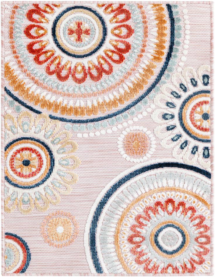 Detail image of 2' 2 x 3' Easy-Clean Botanical Indoor / Outdoor Rug