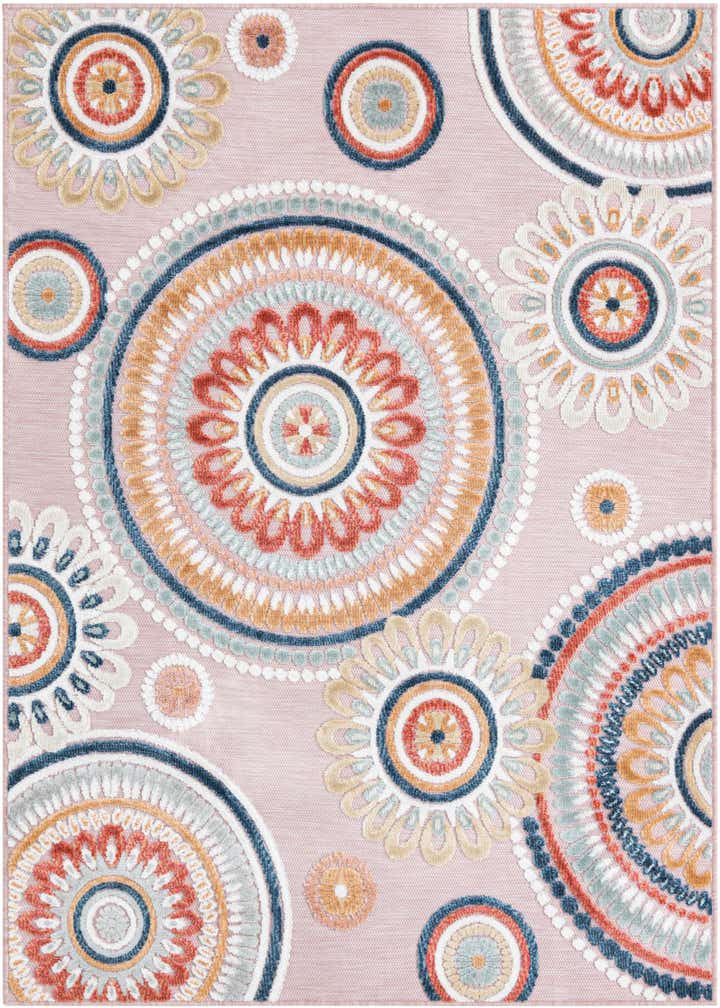 4' 5 x 6' Easy-Clean Botanical Indoor / Outdoor Rug