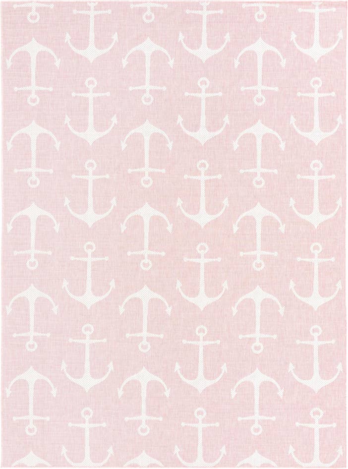 Detail image of 7' 10 x 11' Easy-Clean Coastal Indoor / Outdoor Rug
