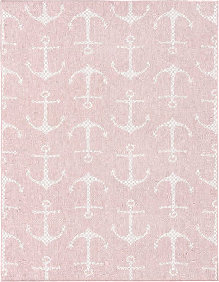 Detail image of 5' 3 x 8' Easy-Clean Coastal Indoor / Outdoor Rug
