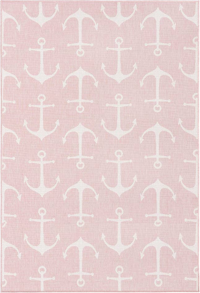 Detail image of 5' 3 x 8' Easy-Clean Coastal Indoor / Outdoor Rug