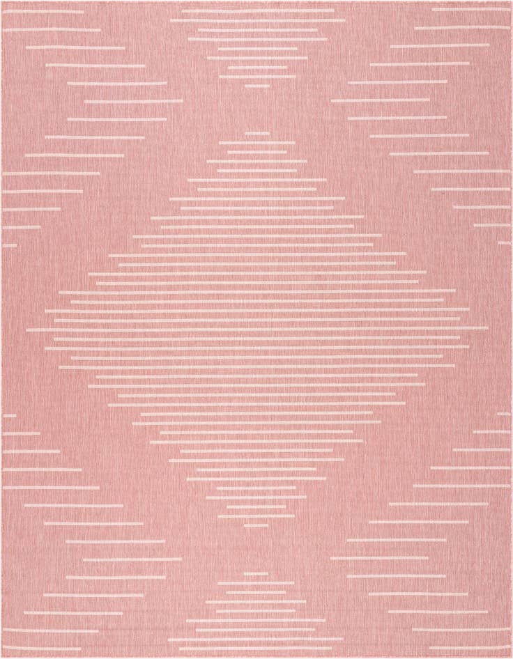 Detail image of 7' 10 x 10' Easy-Clean Modern Indoor / Outdoor Rug