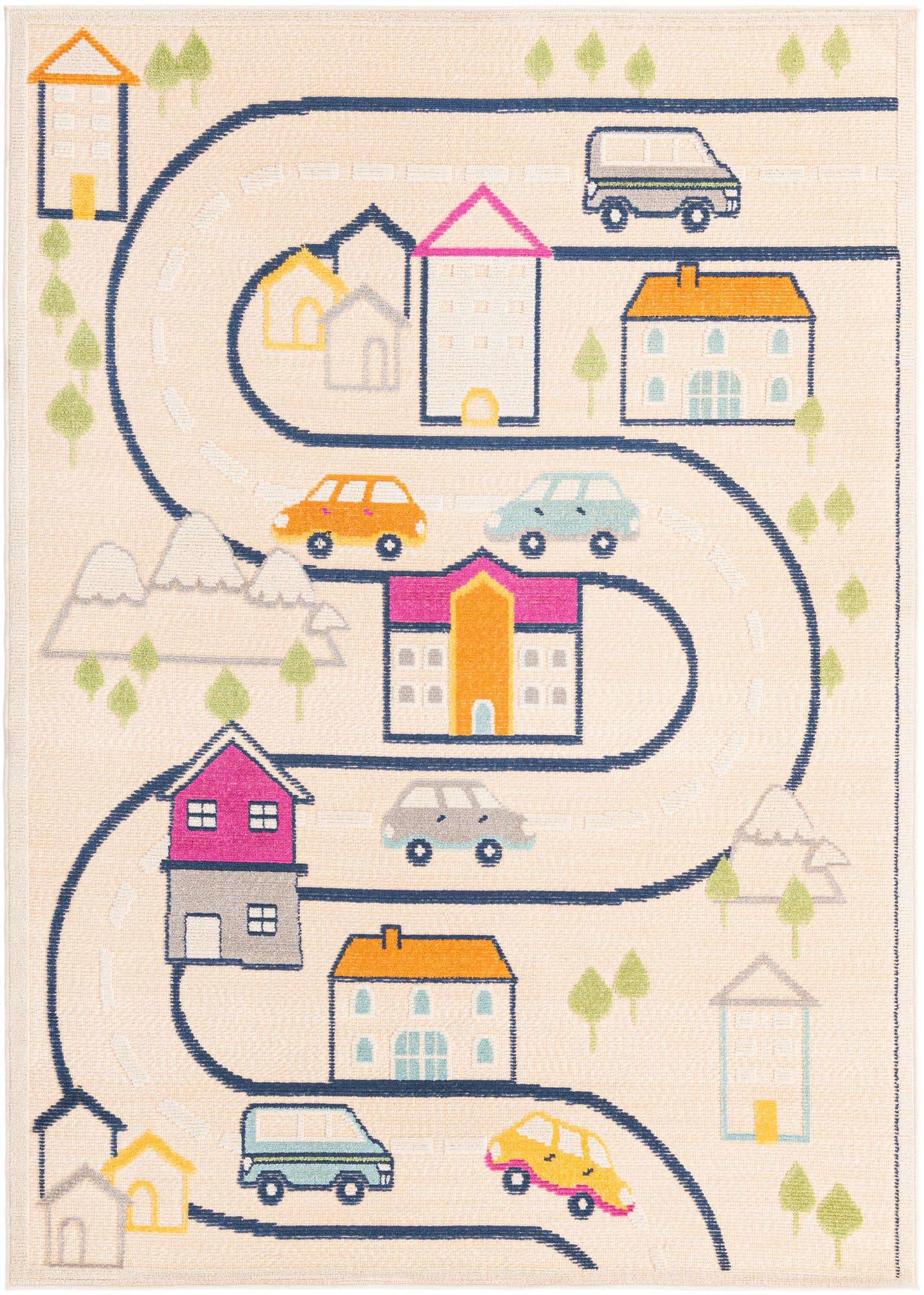 5' 3 x 7' 7 Easy-Clean Indoor / Outdoor Rug