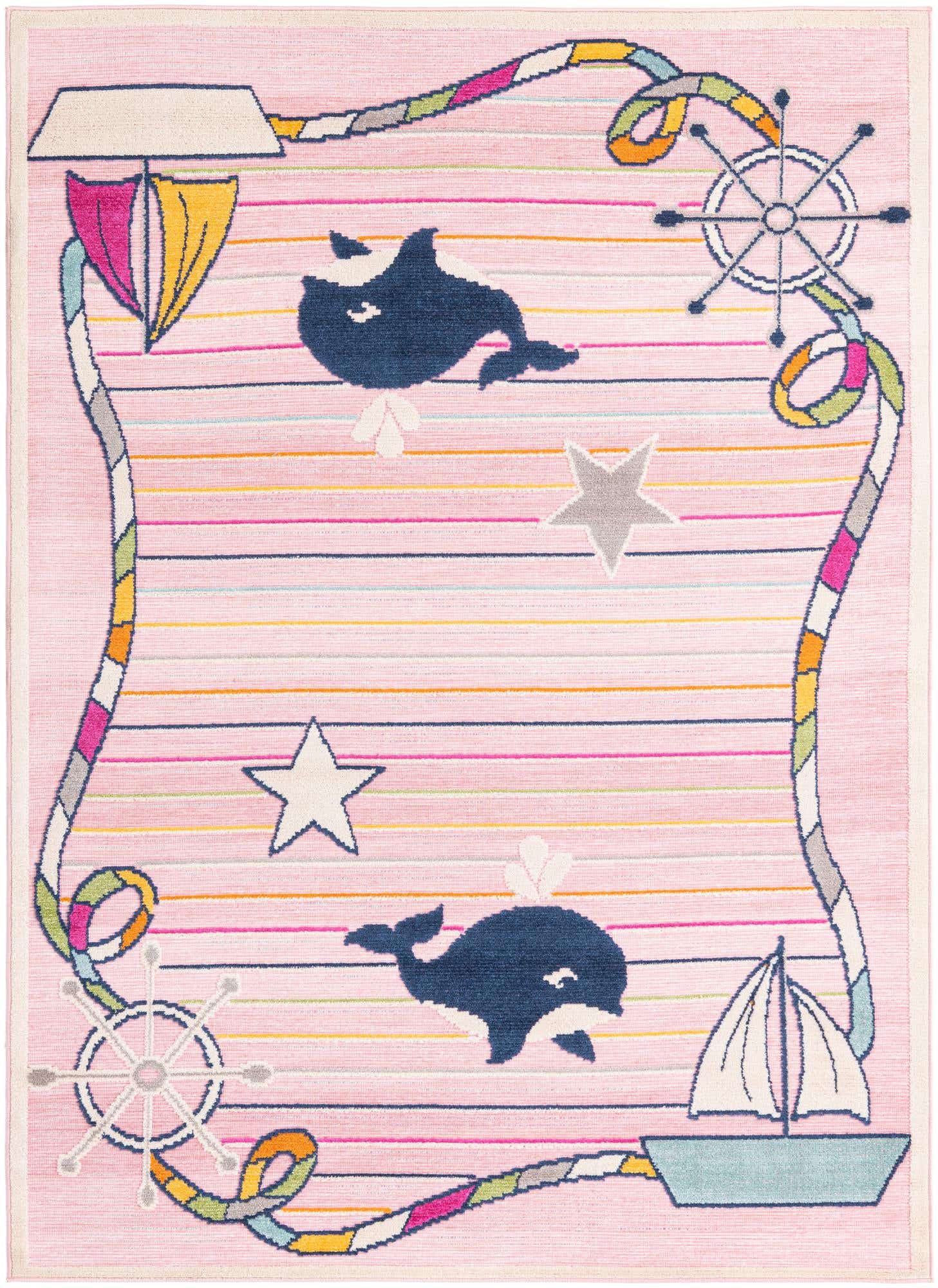 5' 3 x 7' 7 Easy-Clean Indoor / Outdoor Rug