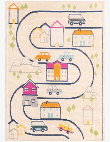 5' 3 x 7' 7 Easy-Clean Indoor / Outdoor Rug