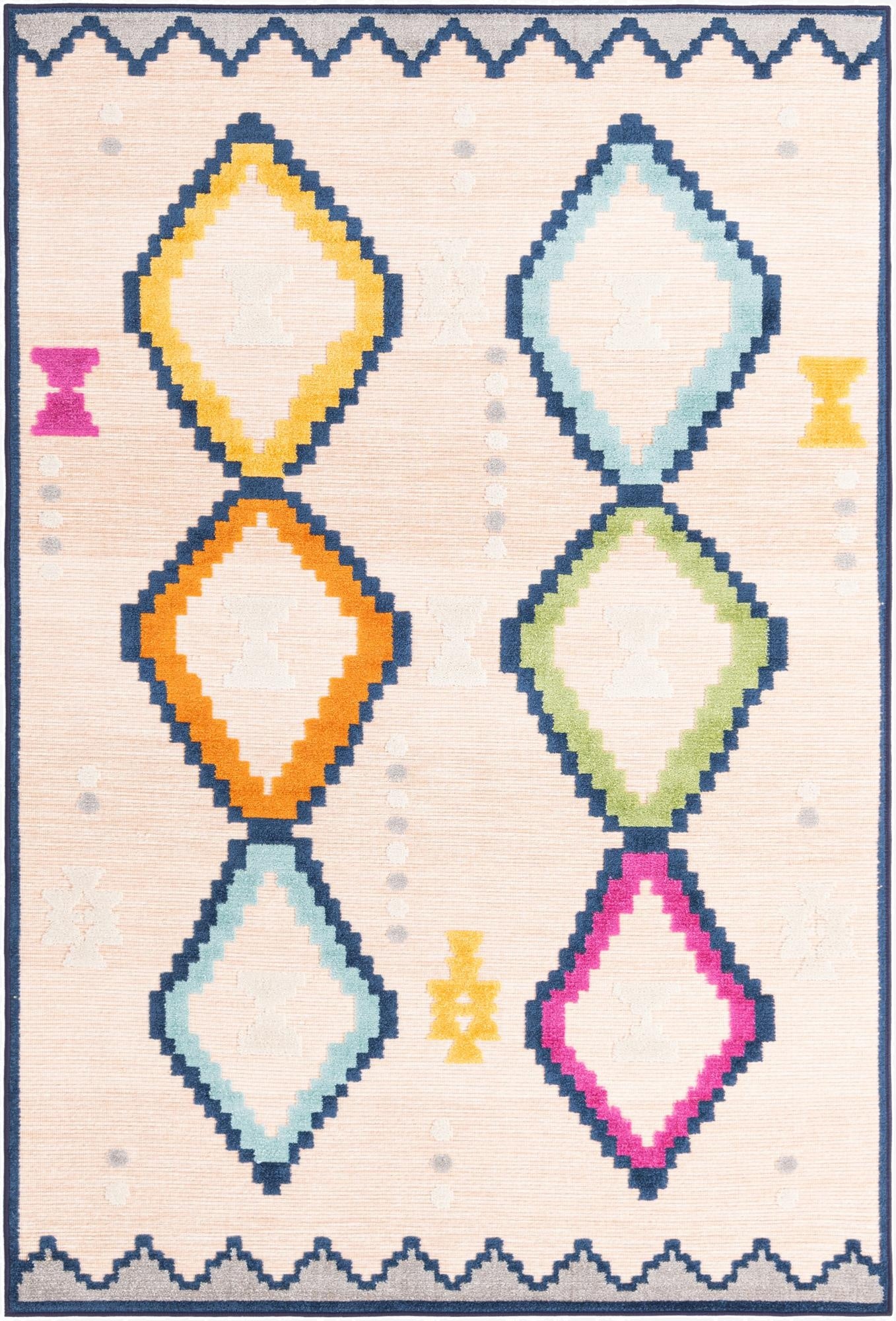 5' x 7' 7  Washable  Indoor / Outdoor Rug