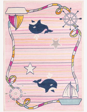 5' 3 x 7' 7 Easy-Clean Indoor / Outdoor Rug