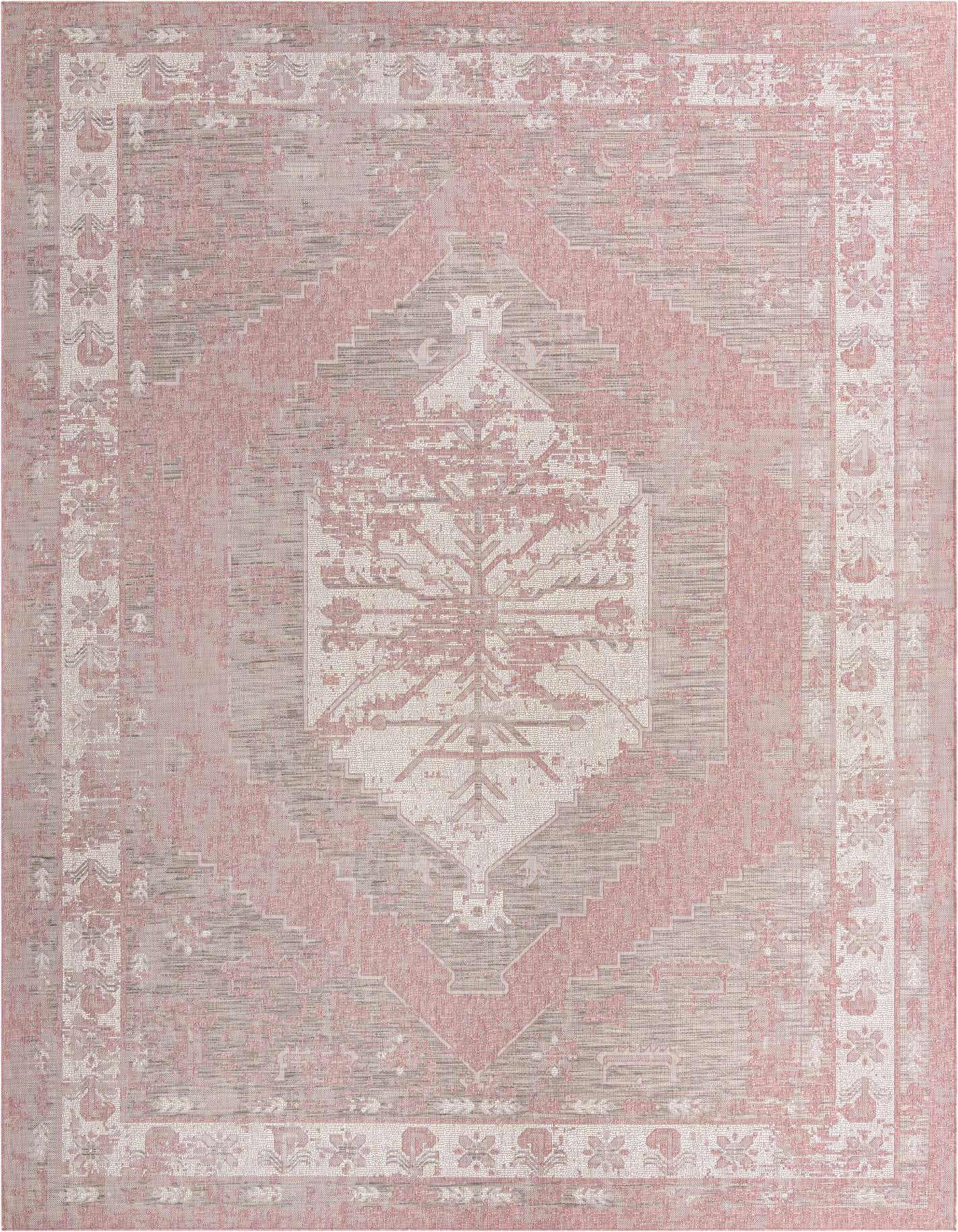10' x 14' Easy-Clean Traditional Indoor / Outdoor Rug
